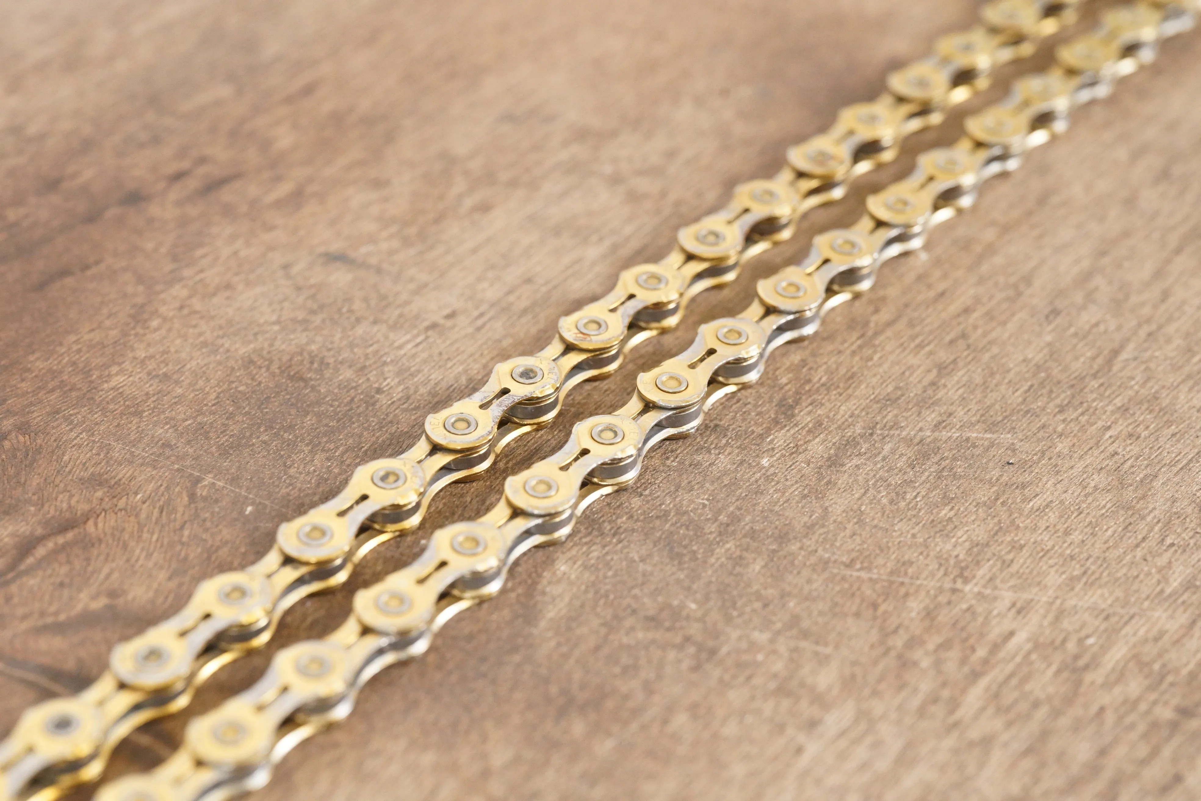 106L KMC X11EL Gold 11 Speed Road Chain 50% Life Remaining 106 Links