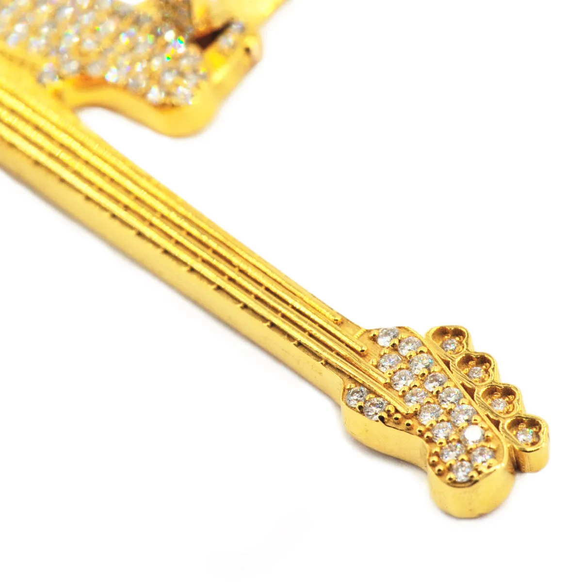 10k Yellow Gold 4.40CTW VS Diamond Precision Bass Pendant JD&Co Exlcusive