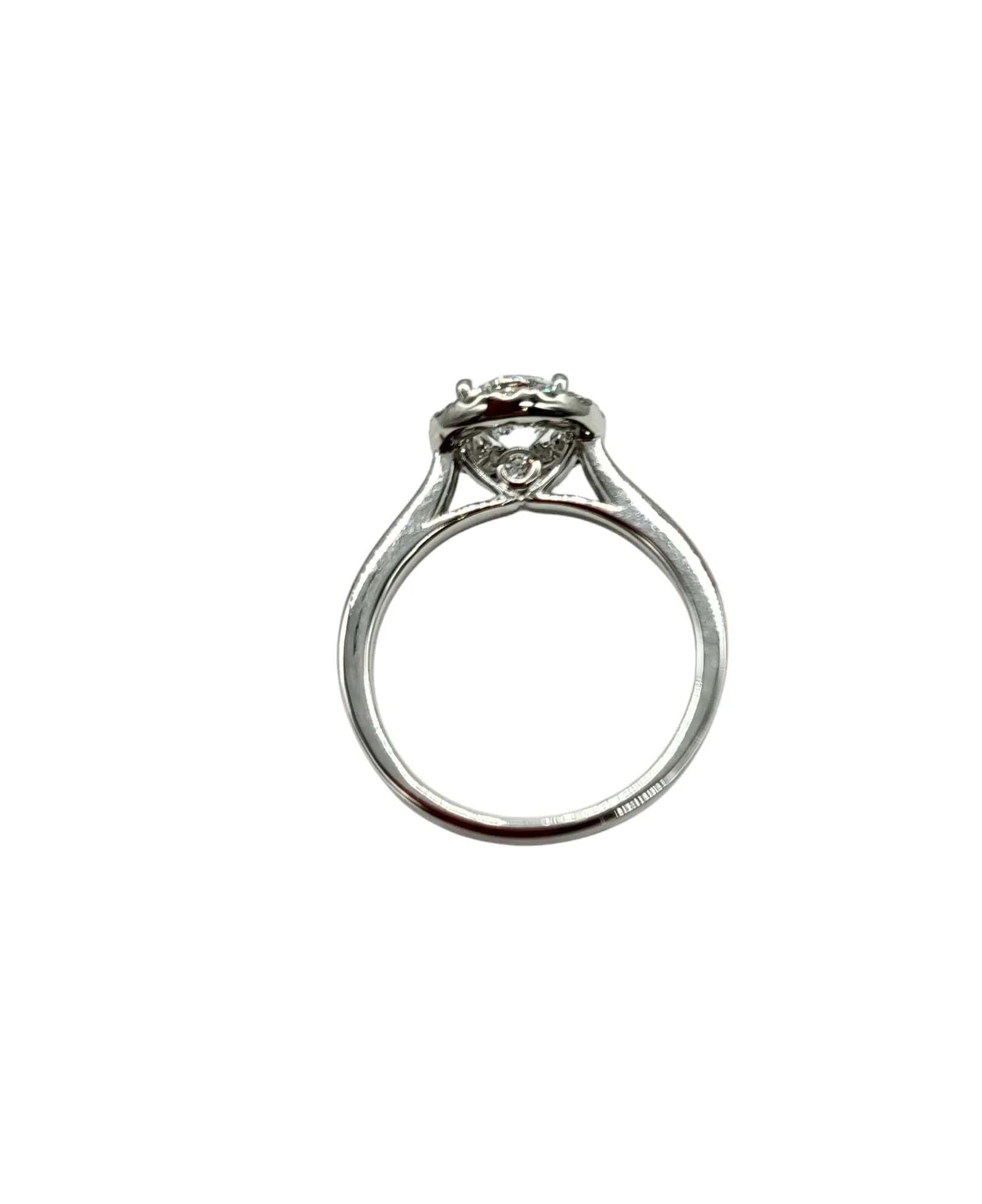 1.25 Carat Total Weight Lab Grown Diamond Ring with Halo