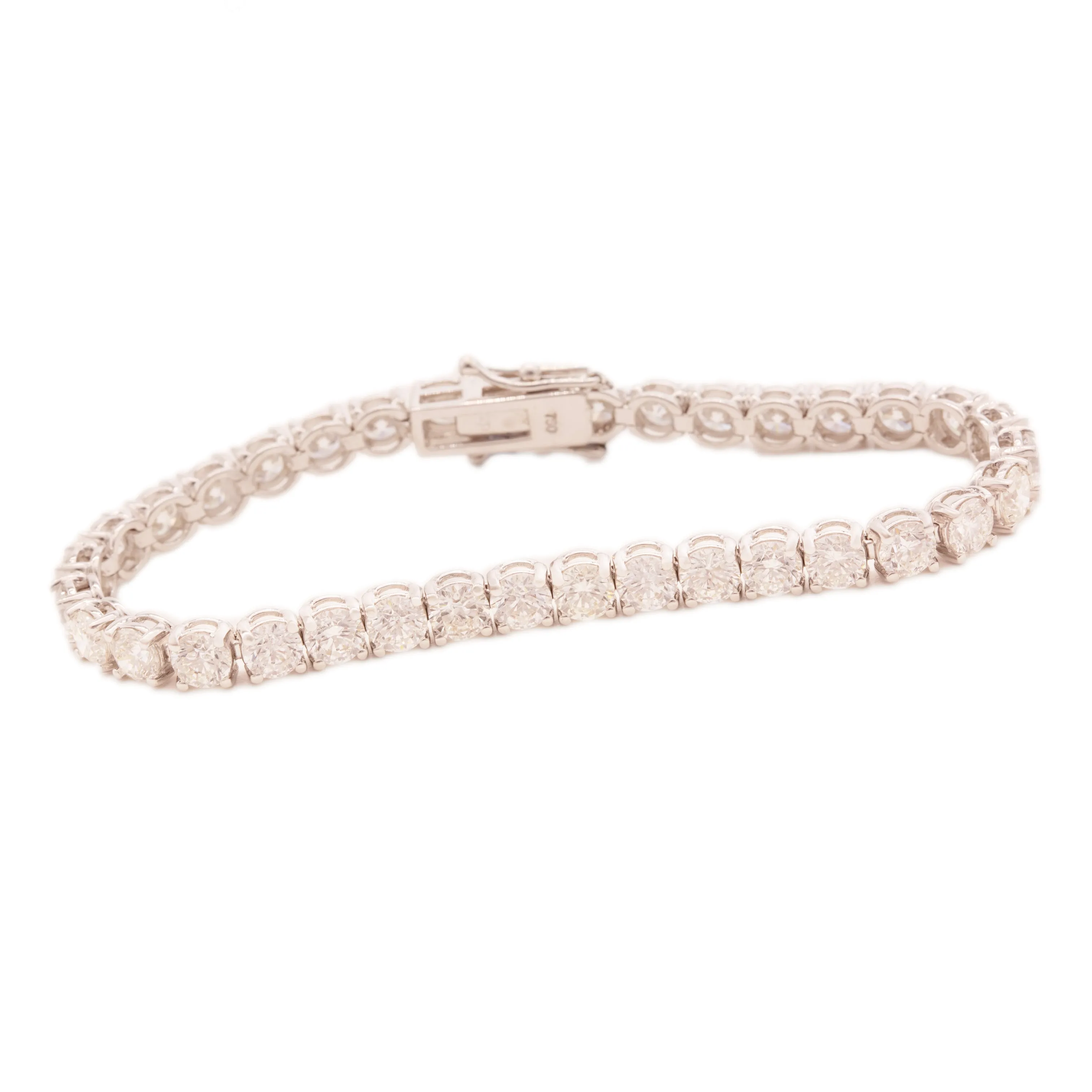 14.35ct 18k White Gold Diamond Bracelet