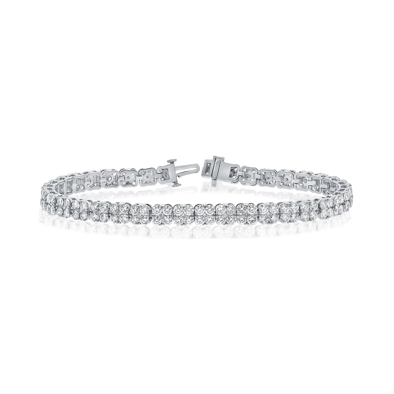 14k Gold & Diamond Tennis Bracelet - 7.17ct