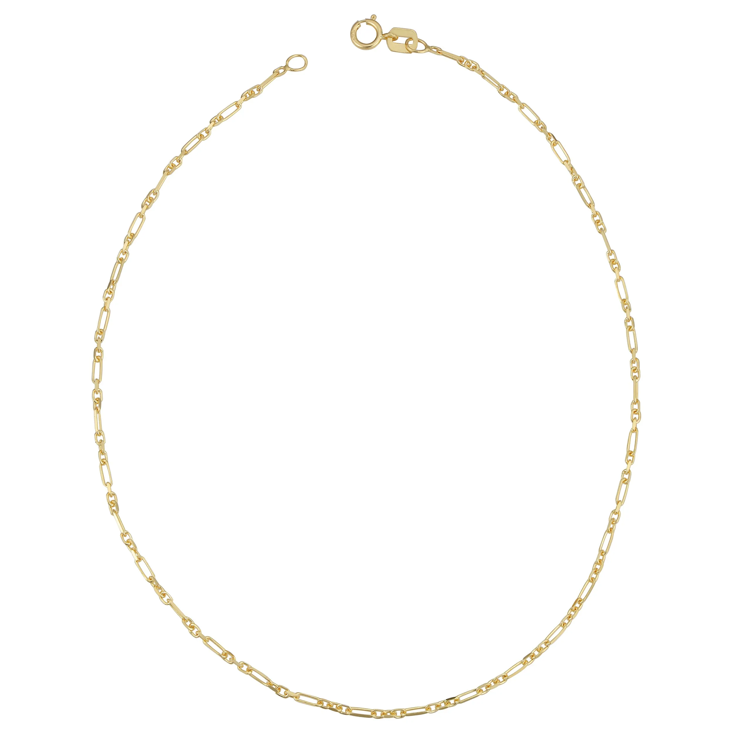 14k Gold Figaro Link Chain Anklet