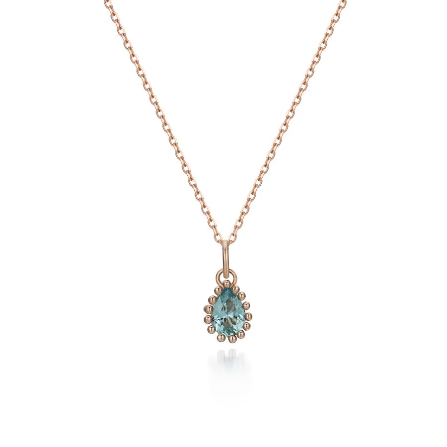 14k Pure Blue Necklace