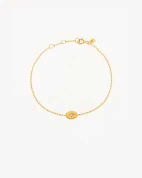 14k Solid Gold Shine Your Light Bracelet