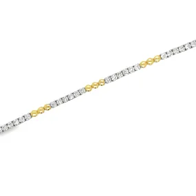 14K White & Yellow Gold Diamond Fashion Bracelet - 2.33ctw