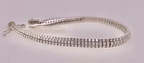 14K White Gold Diamond Bracelet