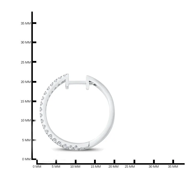 14KW 23M OUTSIDE DIAMOND HOOP ER (118HP115407W14DI1)