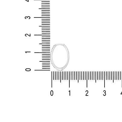 14KW SM OVAL DIAMOND HOOPS (118HP401325W14DI1)