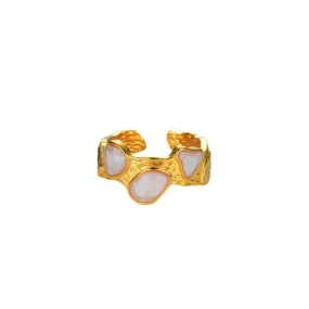 18K Gold Shell Ring