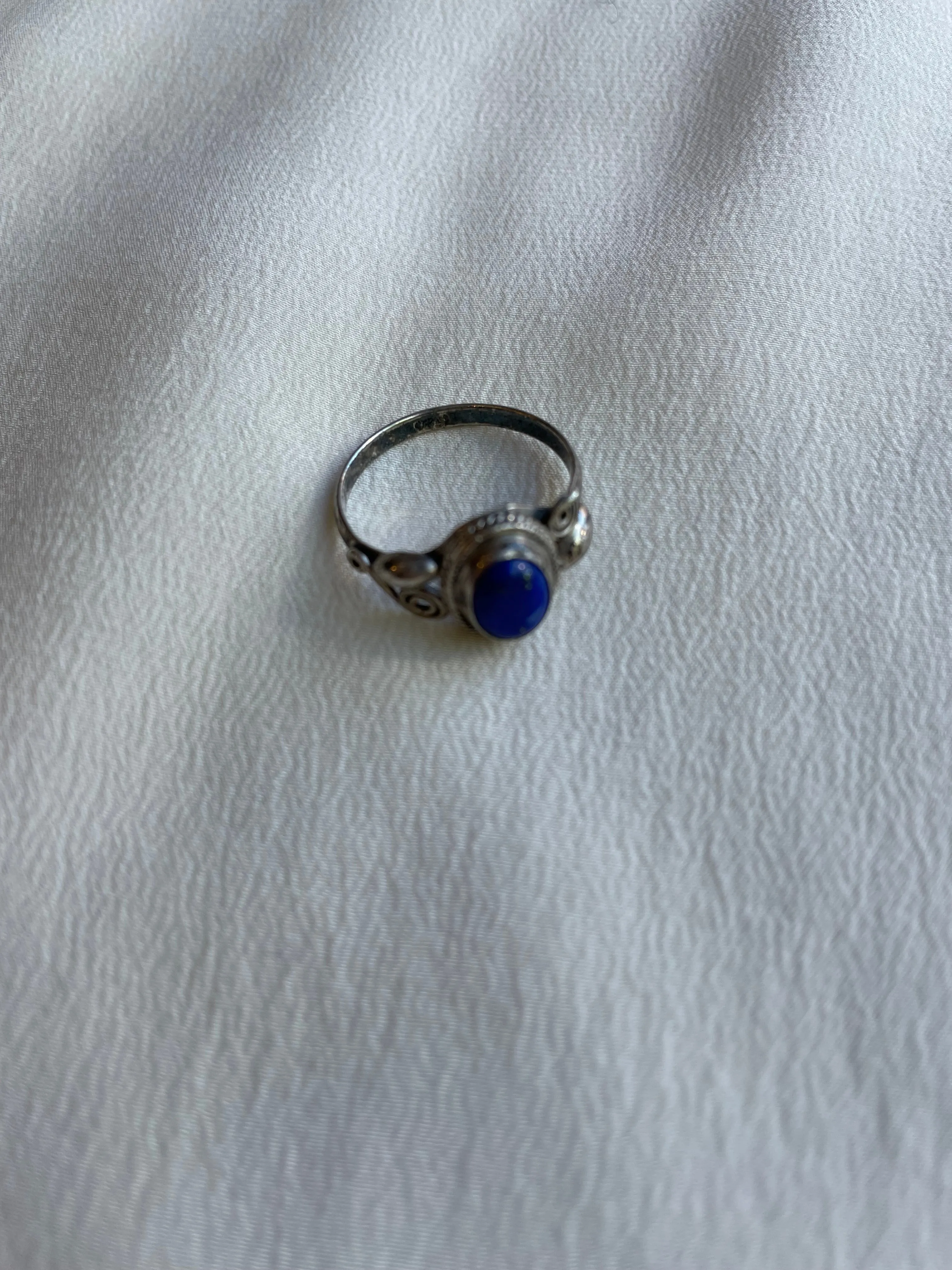 1960s Sterling Sliver Lapis Ring R108