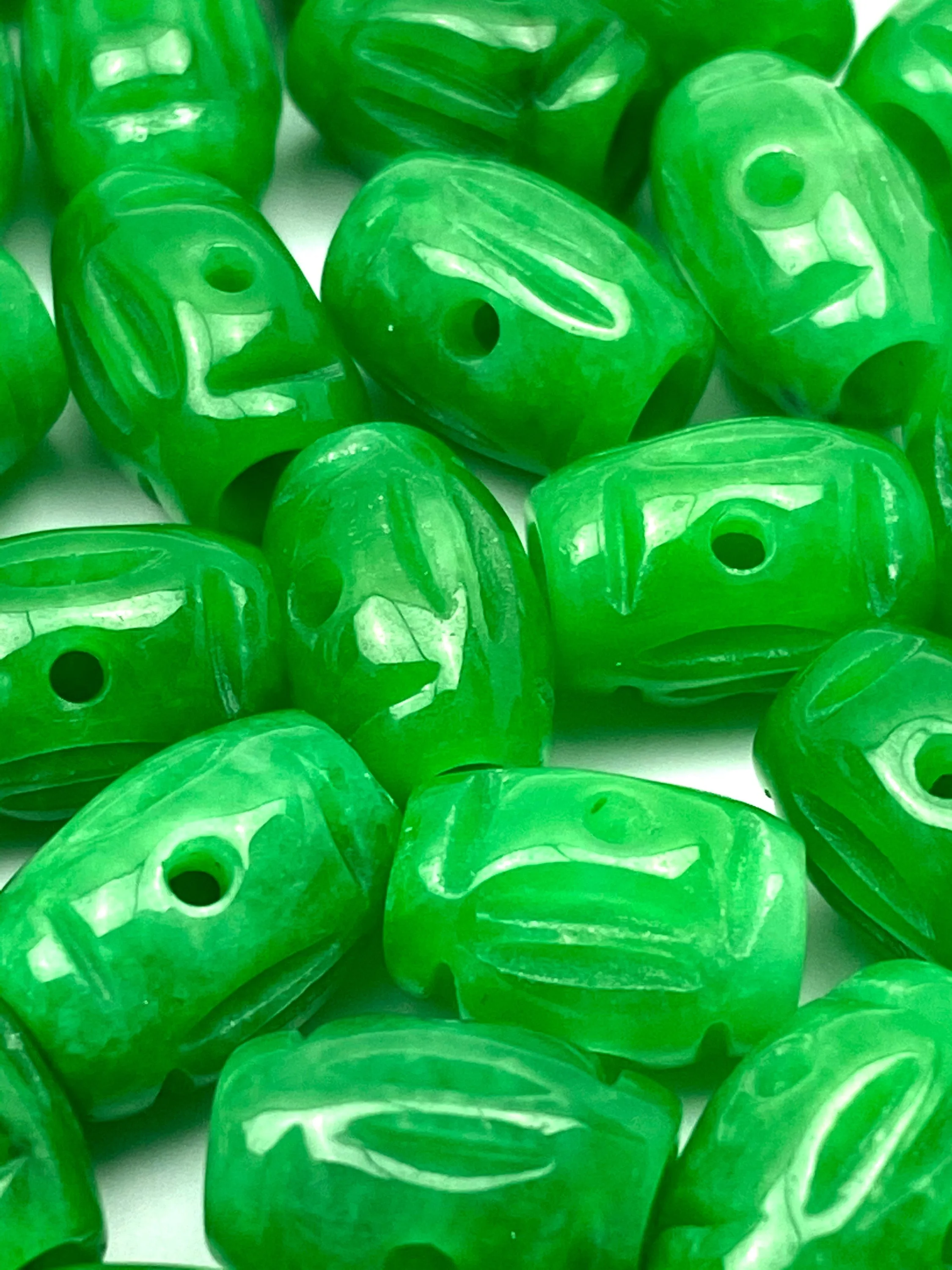 2 hole dyed jade bead, SKU# JP42