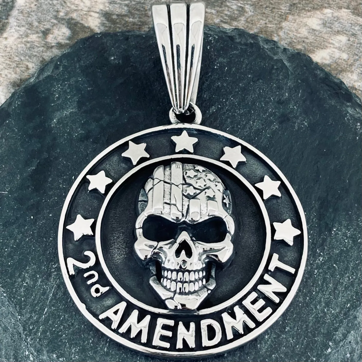 2nd Amendment Pendant - Necklace (442)