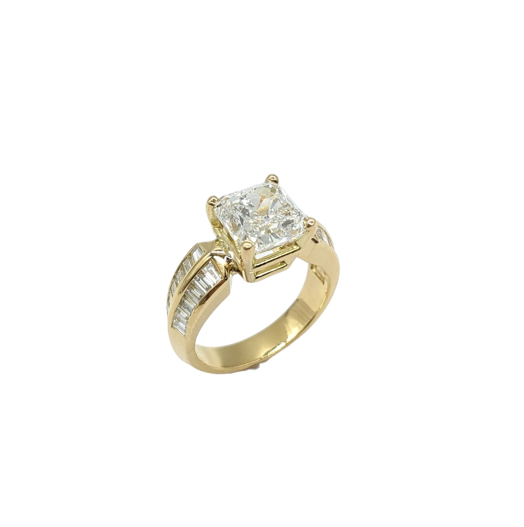 5 Carat Total Weight Lab Grown and Natural Diamond Ring