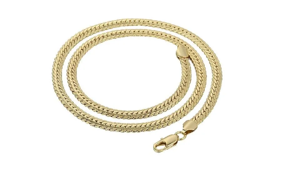 6MM Women Mens Gold Snake Chain Necklace, 24inch/61 cm