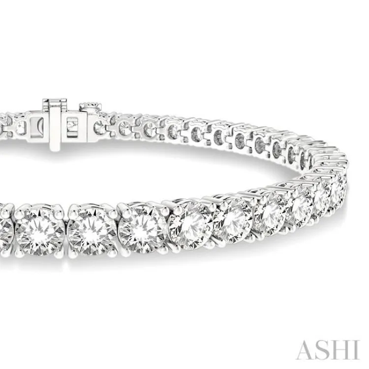 8 ctw Round Cut Diamond Tennis Bracelet in 14K White Gold