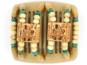 African Butterfly Chameleon Hair Comb - Dupla Blonde 07