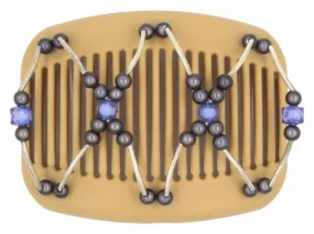 African Butterfly Hair Comb - Beada Tube Blonde 45