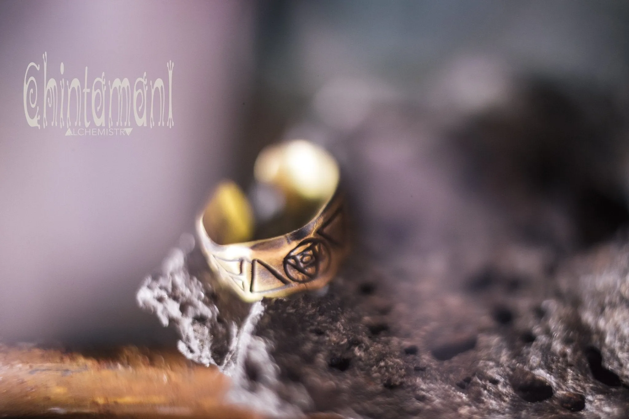 Alchemy 9 Elements Ring / Brass