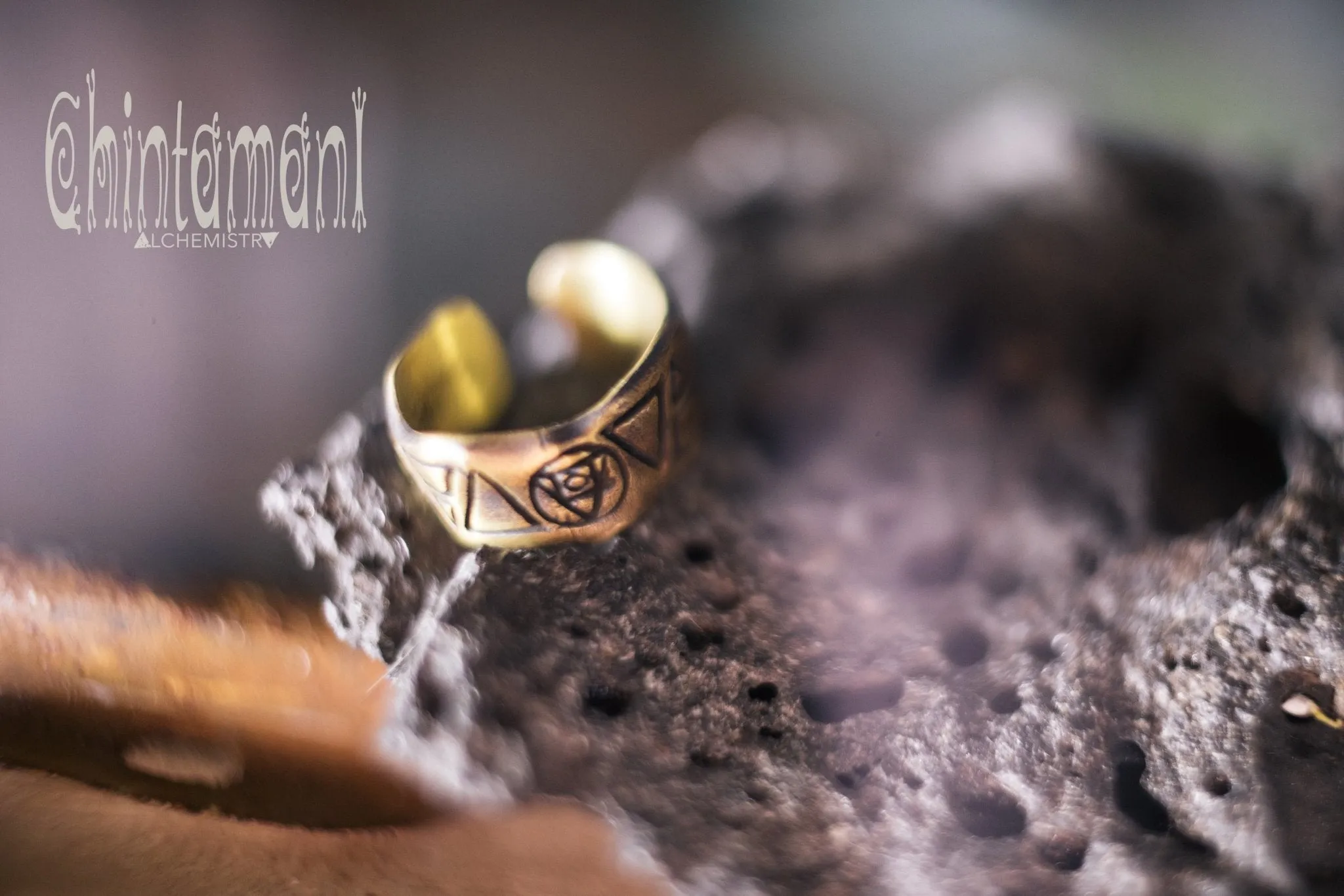 Alchemy 9 Elements Ring / Brass