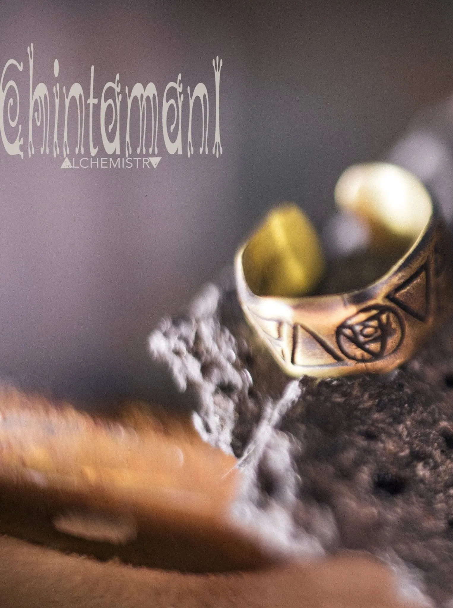 Alchemy 9 Elements Ring / Brass