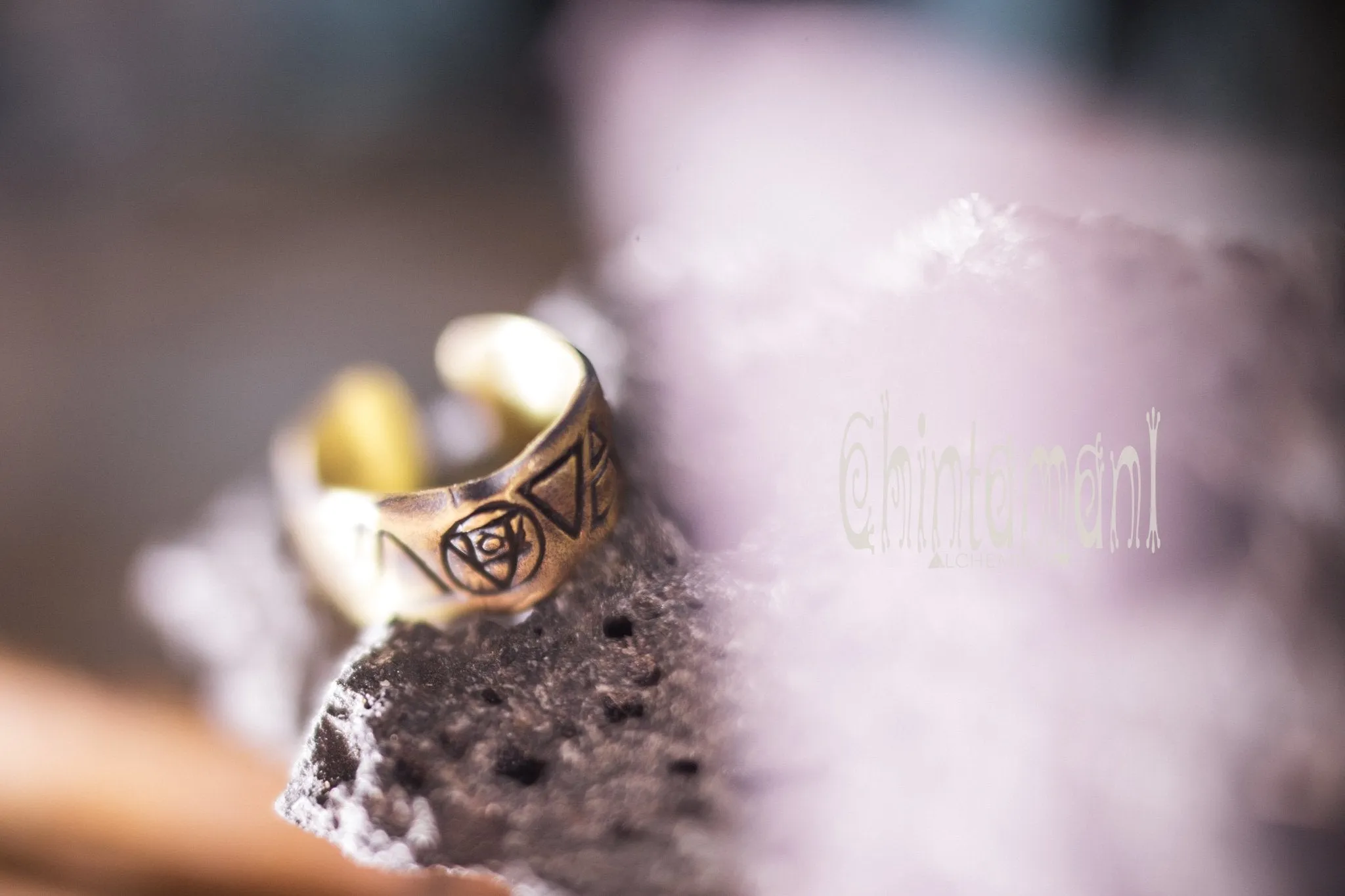 Alchemy 9 Elements Ring / Brass