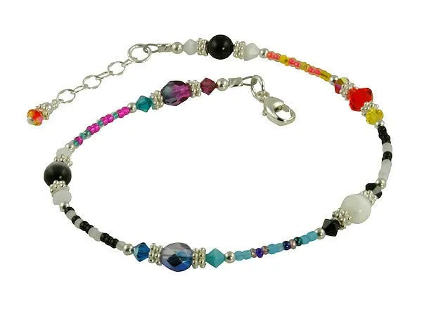 All Jazzed Up Capricious Funky Beaded Anklet