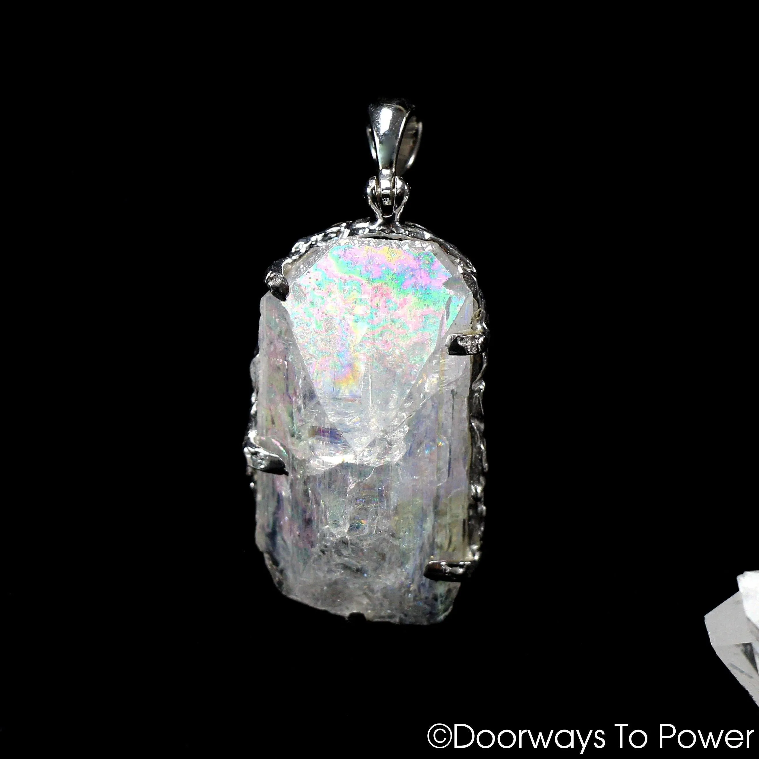 Angel Aura Quartz Danburite Synergy 12 Crystal Pendant