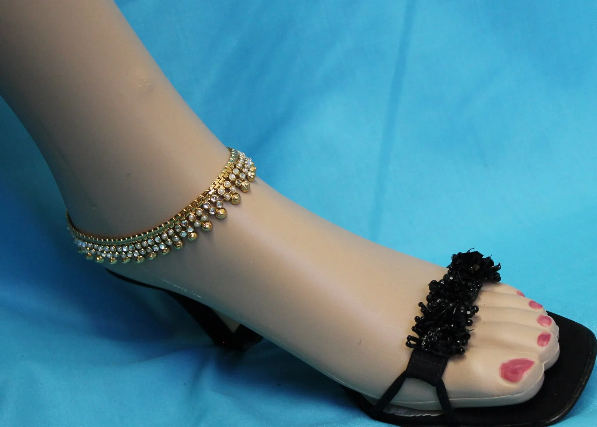 Anklet 2529 Indian Payal Anklet Shieno Sarees