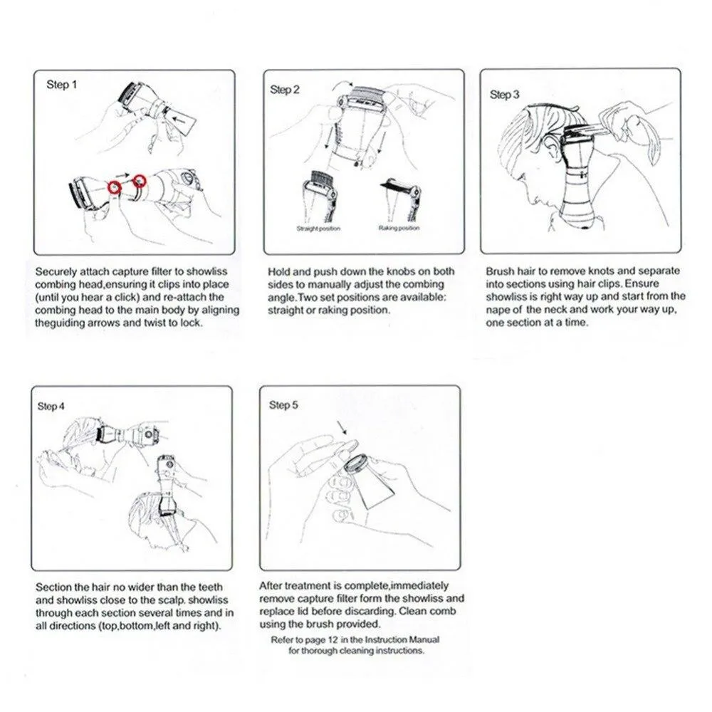 Anti-Lice Electric Treatment Comb