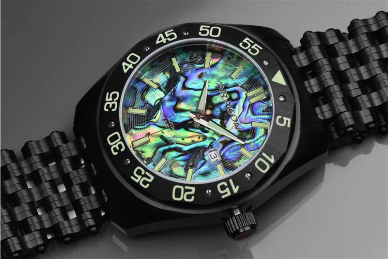 ARAGON Charger Abalone Automatic 50mm A146BLK