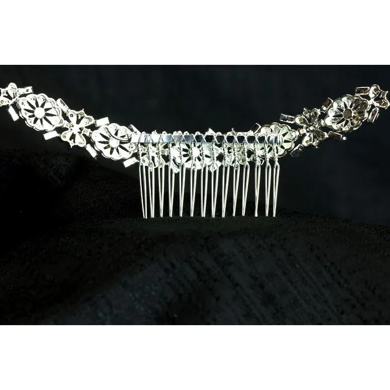 Art Deco Swarovski Crystal Comb