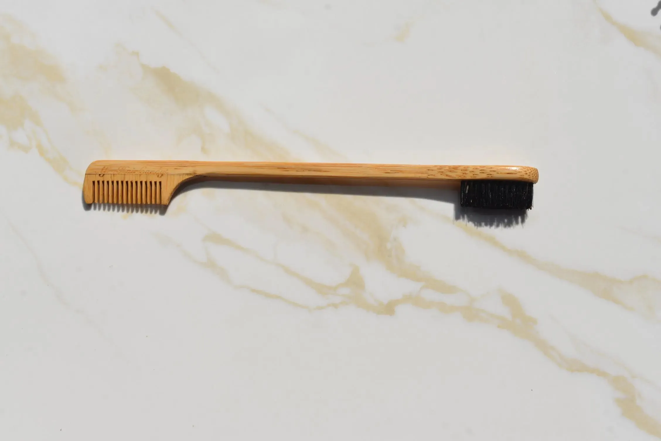 Bamboo Edge Comb & Brush