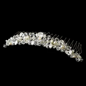 Beautiful Freshwater Pearl & Swarovski Crystal Bridal Comb