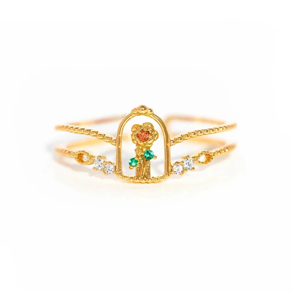 Beauty and the Beast Friends Themed Ring