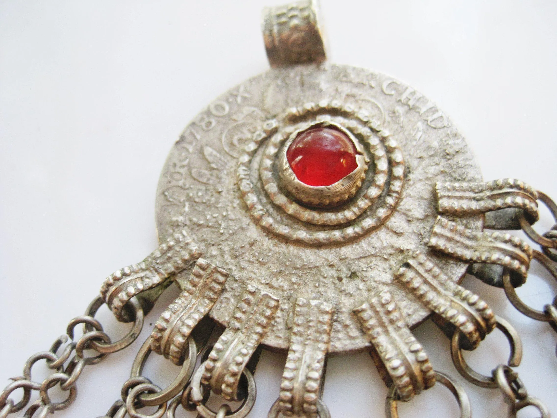 Bedouin Maria Theresa Thaler Silver Coin Pendant