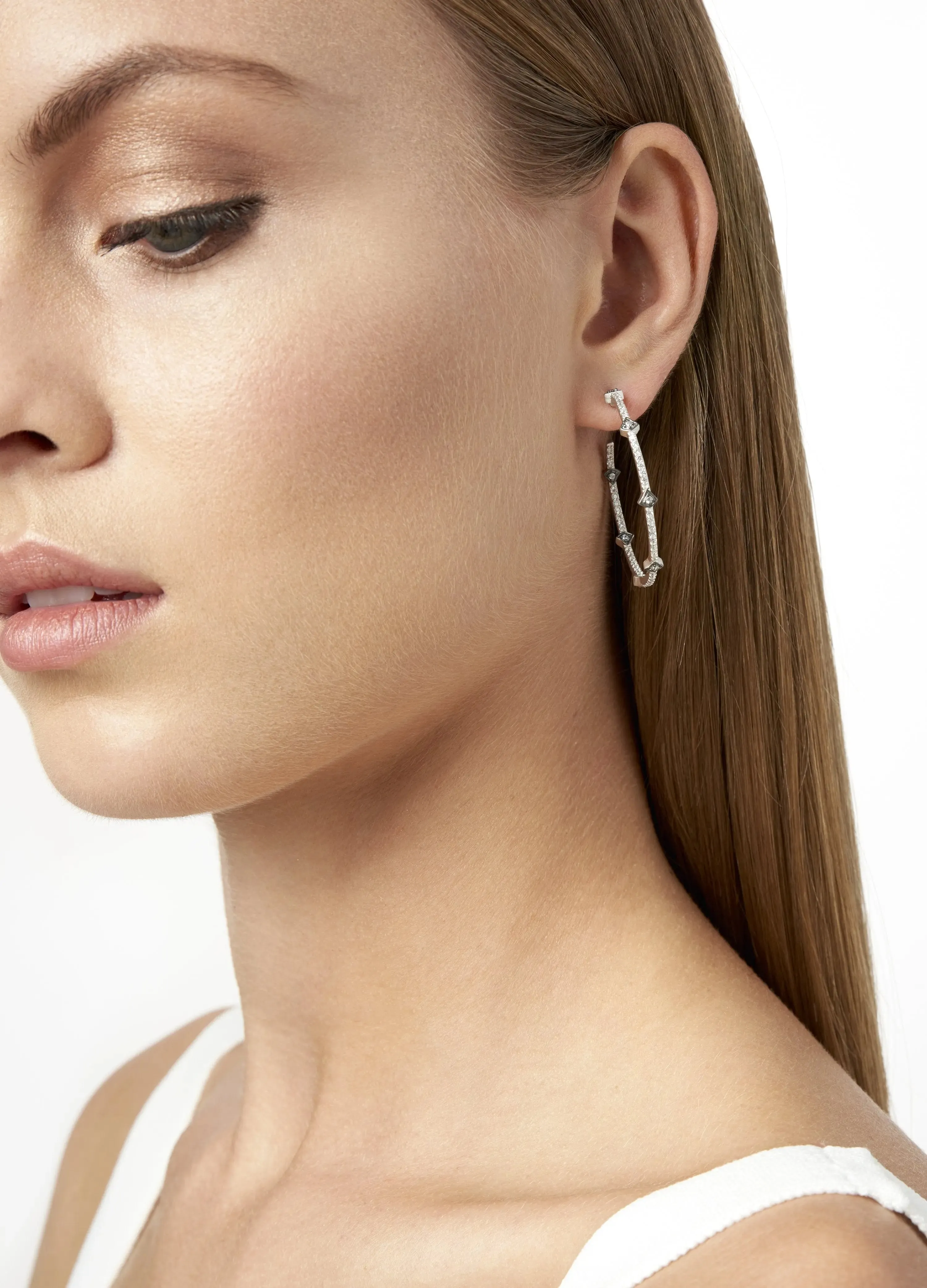 Best Selling Pavé Arrow Hoop Earrings