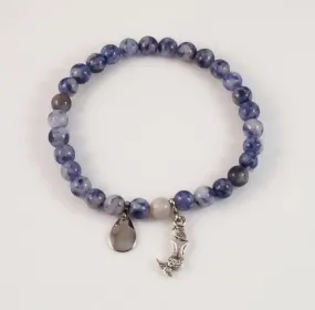 Blue Bead Mermaid Bracelet