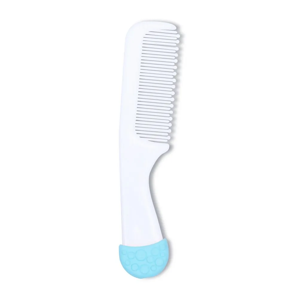 Blue Soft & Gentle Comb And Brush Grooming Set