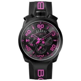 Bomberg Men's Chronograph Watch BOLT-68 Black PVD Pink BS45CHPBA.031.3