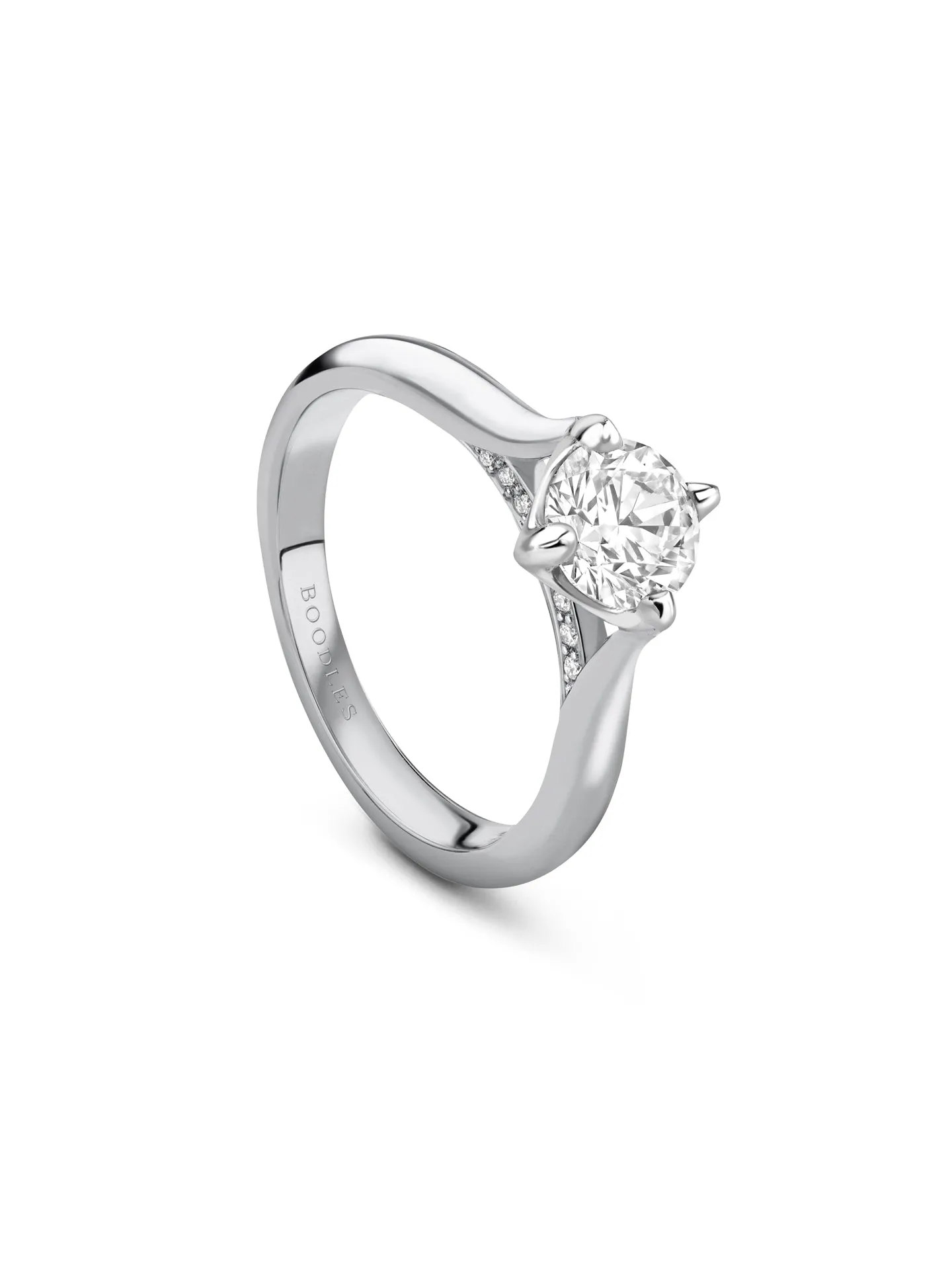 Boodles Brilliance Platinum Diamond Engagement Ring 1 Carat GVS1