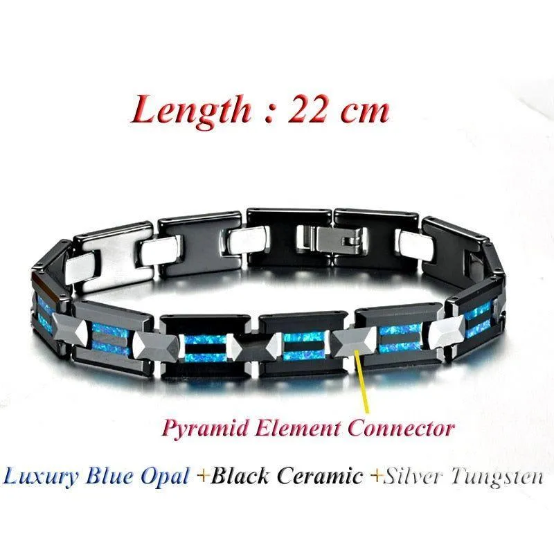 Bracelet Charm Jewelry 2021 Ceramic Opal Tungsten Bangles For Men's & Women's