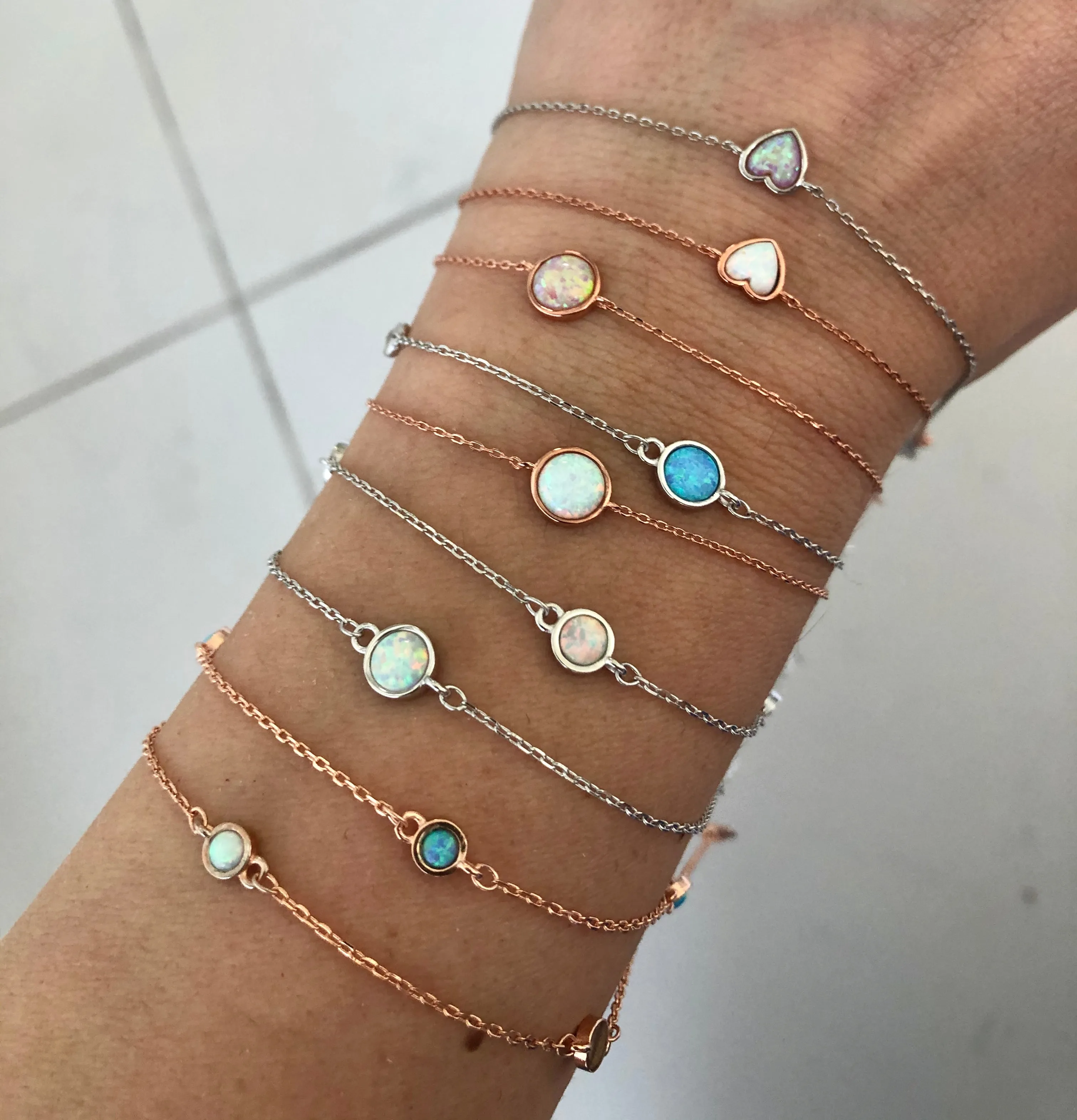 Bracelets with Opal stones