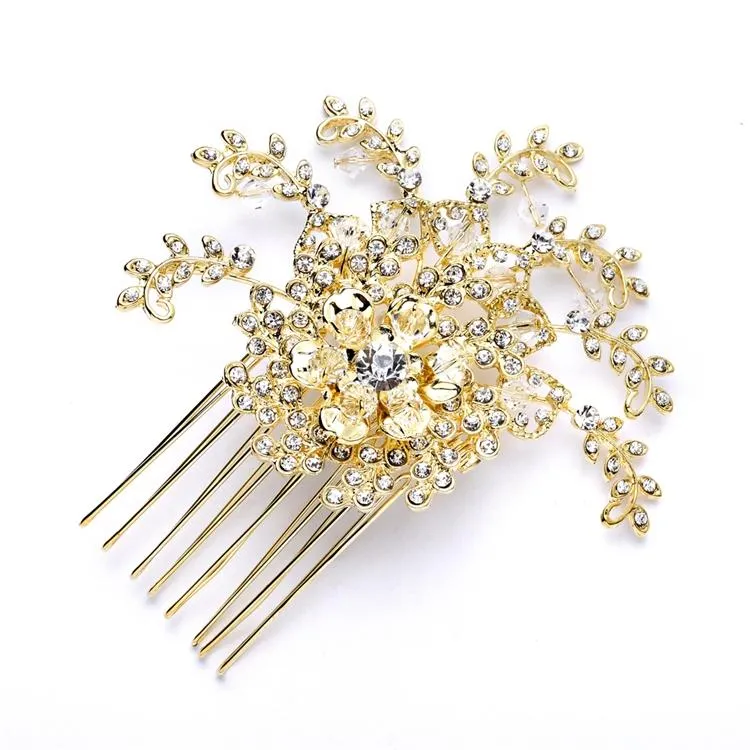 Bridal Crystal Spray Hair Comb