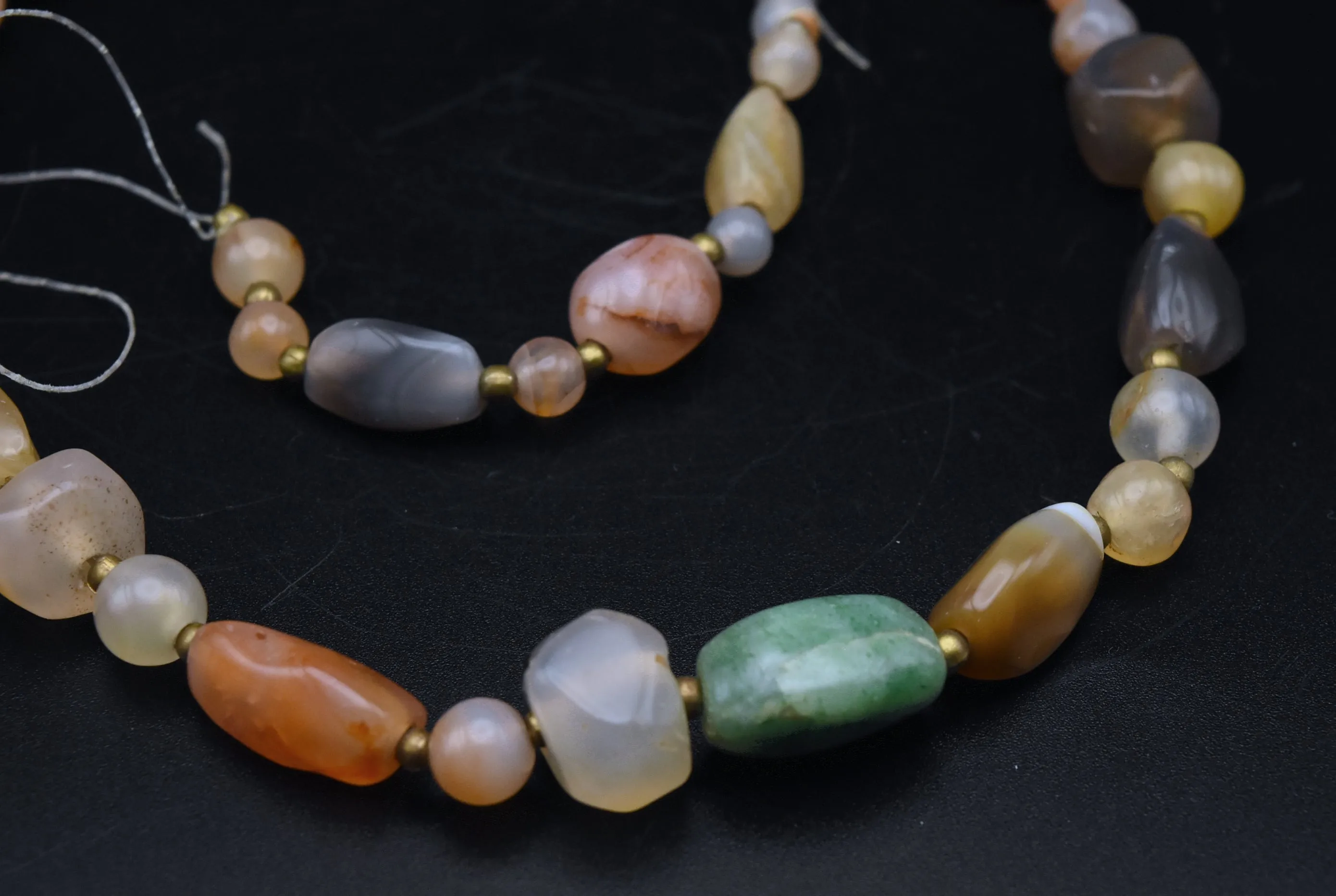 BROKEN Various Tumbled Stone Bead Necklace