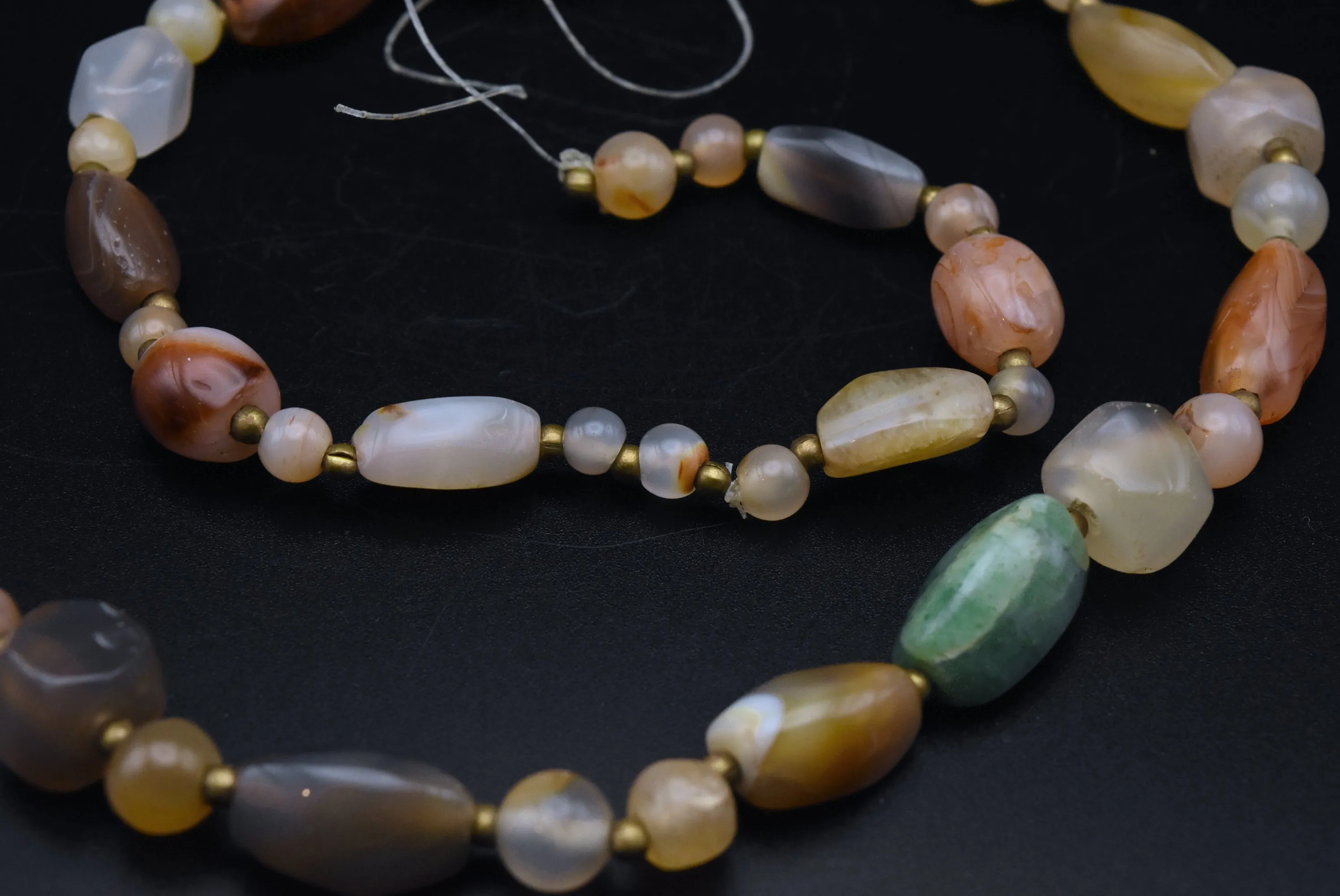 BROKEN Various Tumbled Stone Bead Necklace