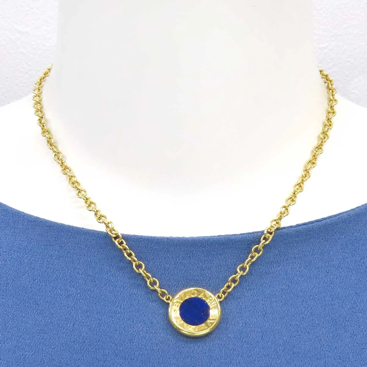 Bvlgari Necklace K18YG Lapis Lazuli