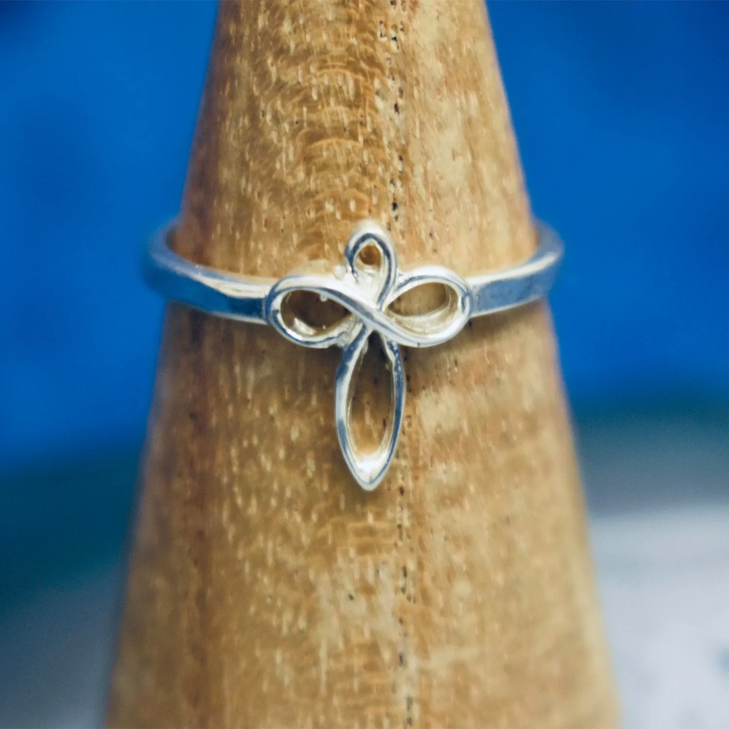 Celtic style cross Ring (925) Sterling Silver