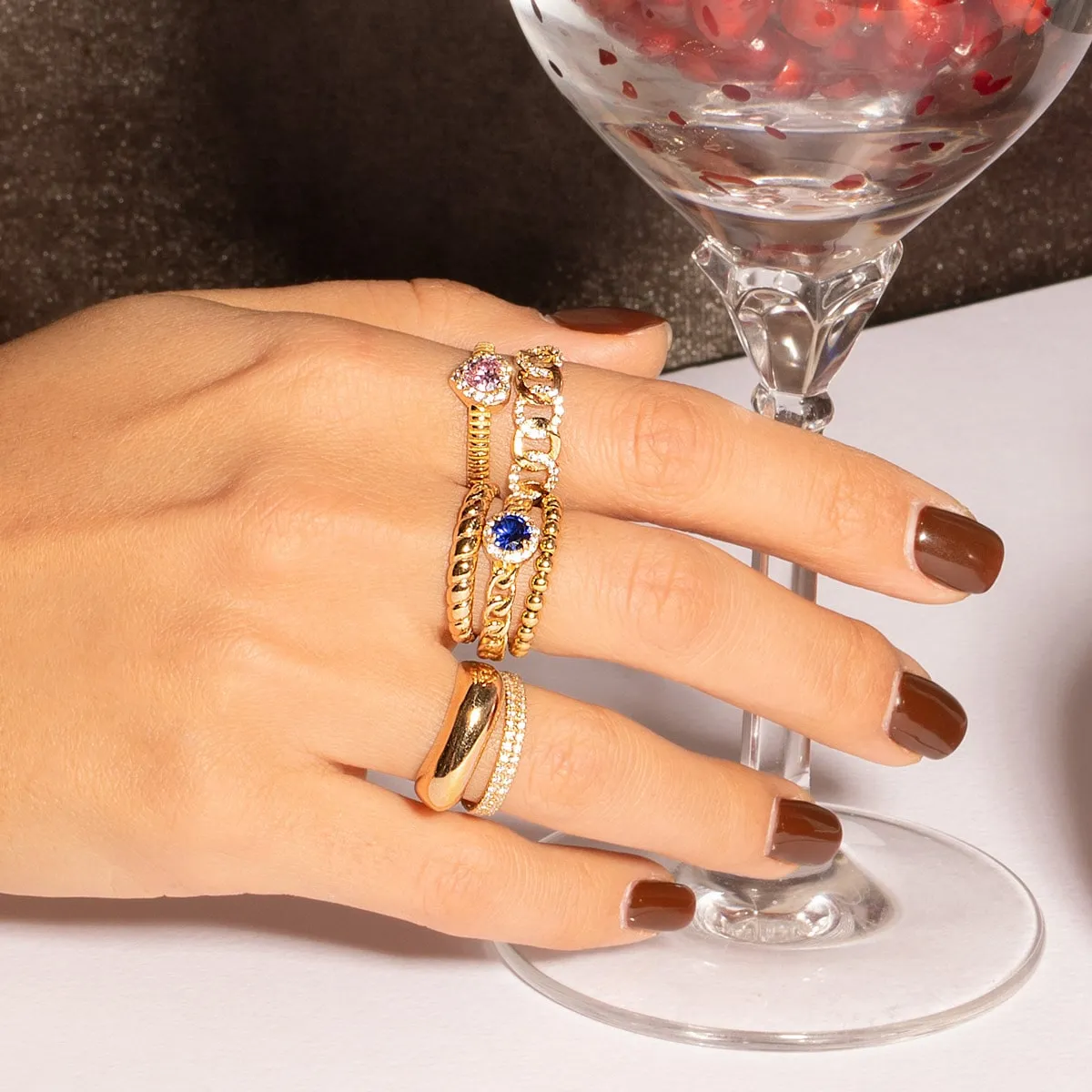 Chain Diamond Ring