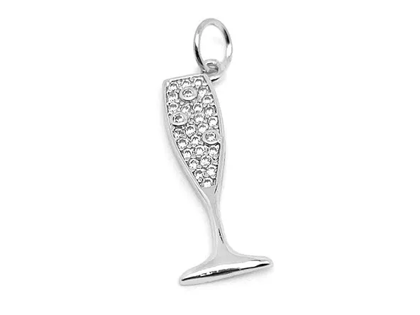 Champagne Glass Charm