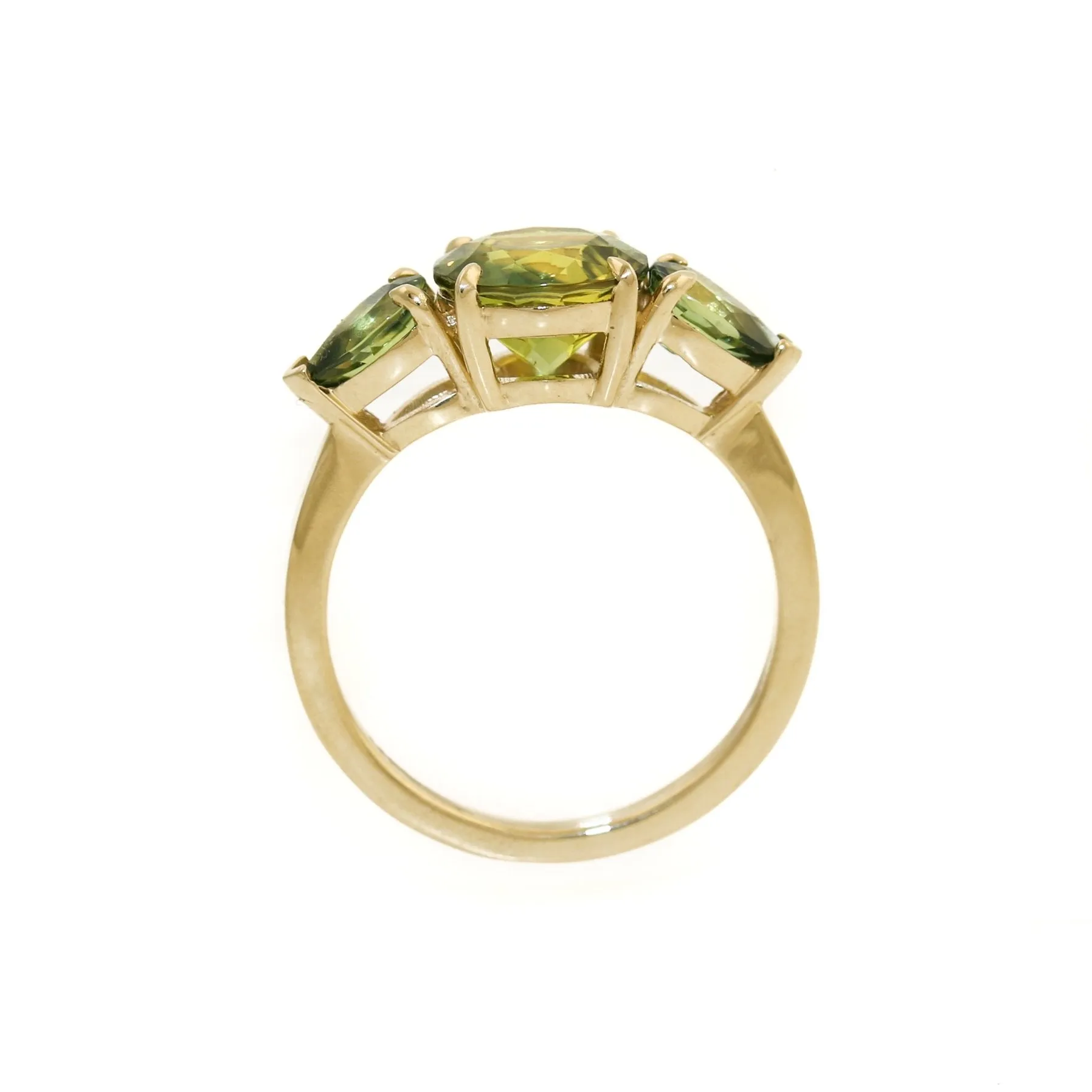 Chartreuse Sapphire Engagement Ring by Kingdom